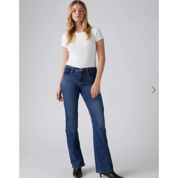 EUC Women's LEVI'S 529‎ Curvy Bootcut Jeans Contrast Stitching | Size 8/29 - Picture 2 of 9